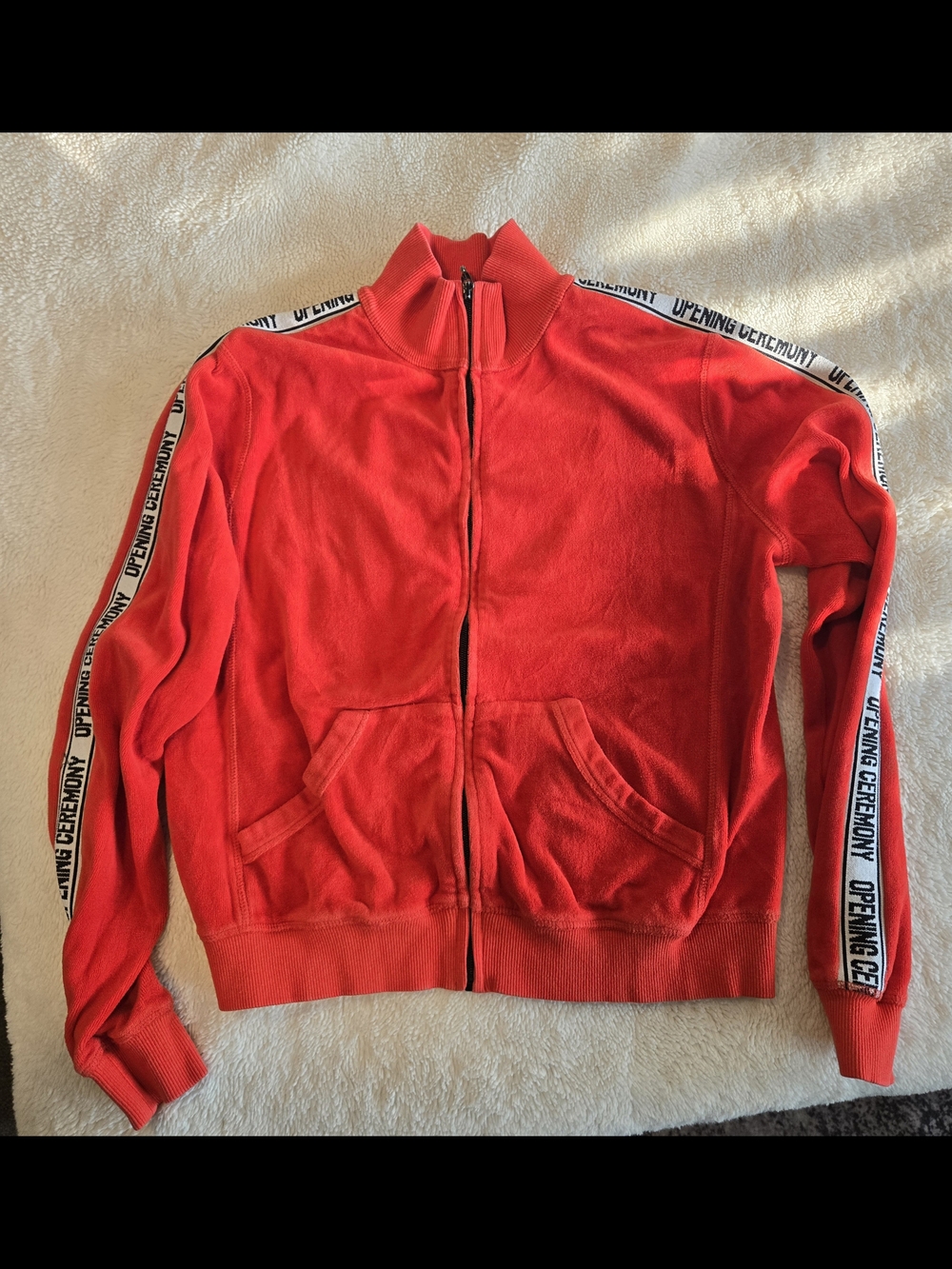 Opening Ceremony Red Zip-Up Track Jacket